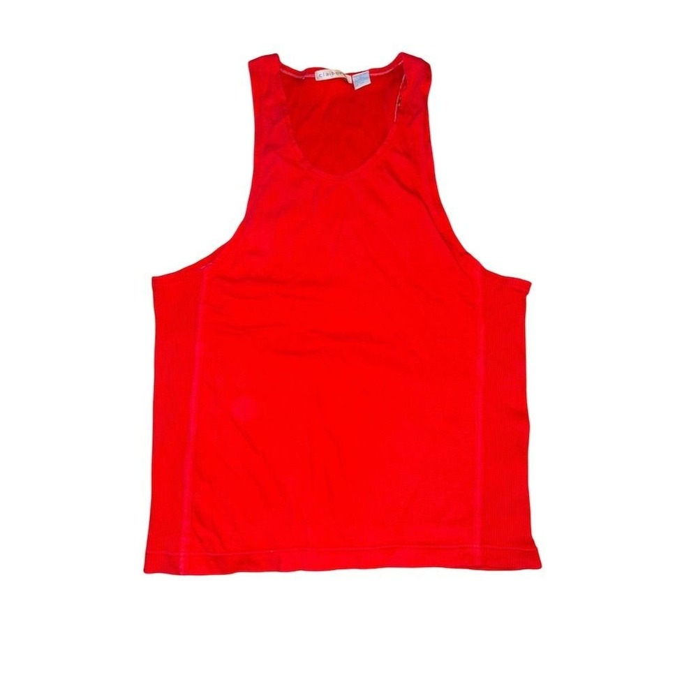 Claiborne Women's Red Sleeveless Racerback Tank Top Size‎ XL vintage stretchy